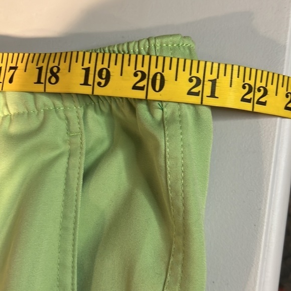 Alia Lime Green Capri Elastic Waist Side Pockets Size 18W - Picture 6 of 10